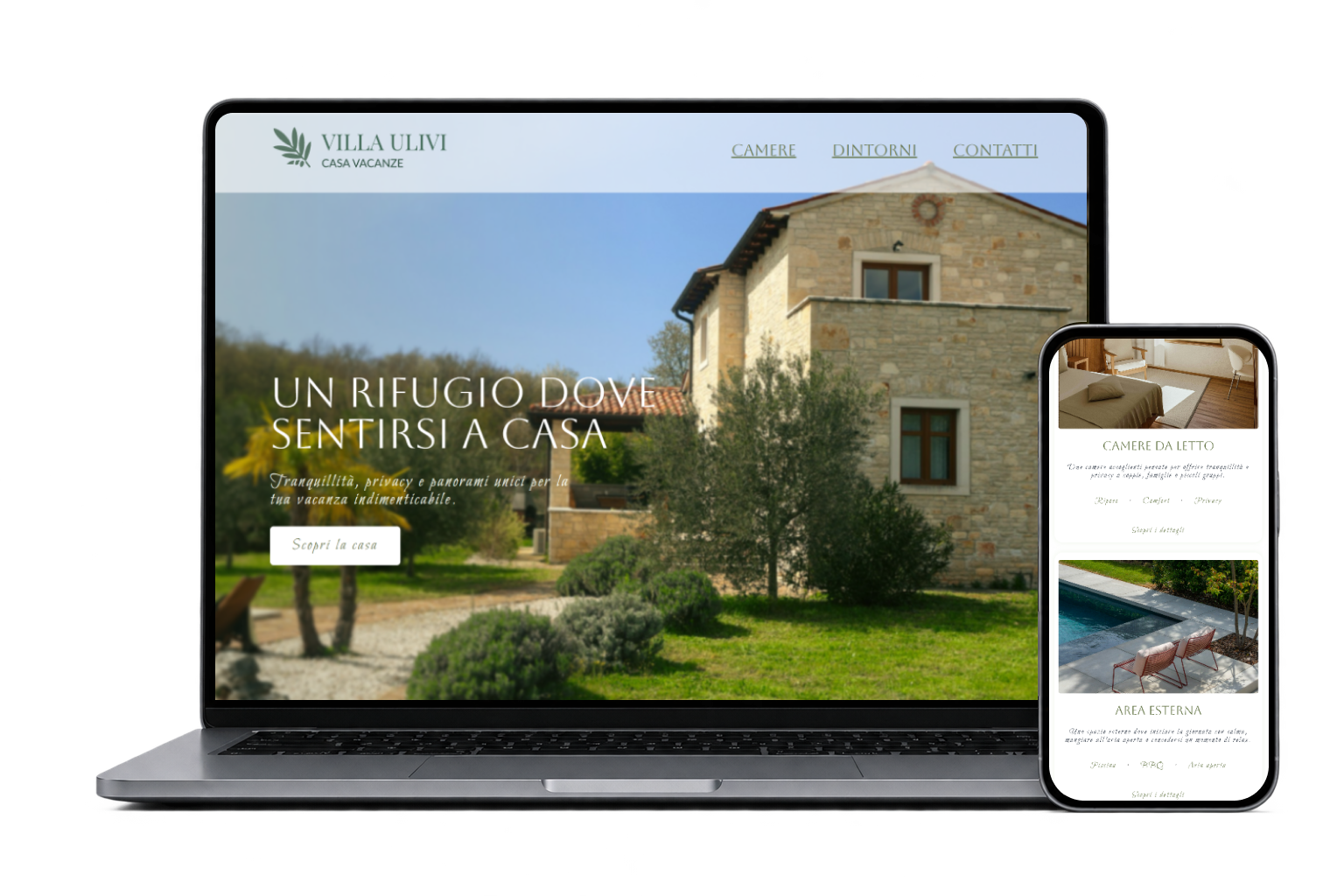 Versione personalizzata del sito per ristorante